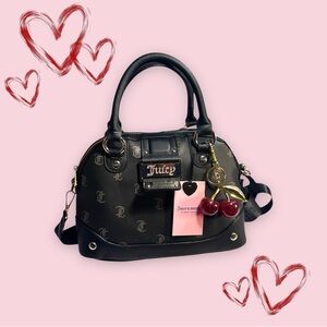 Juicy Couture Y2Cute Dome Satchel Purse & Wallet NWT Black Y2K + Charm